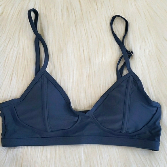 New Gray Bralette Swimsuit Bikini Set - Picture 7 of 9